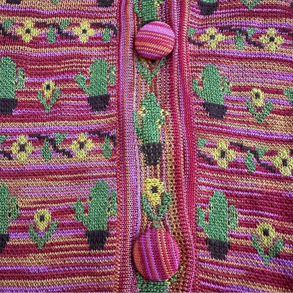 Zara Multicolor Patterned Cardigan - Picture 11 of 14